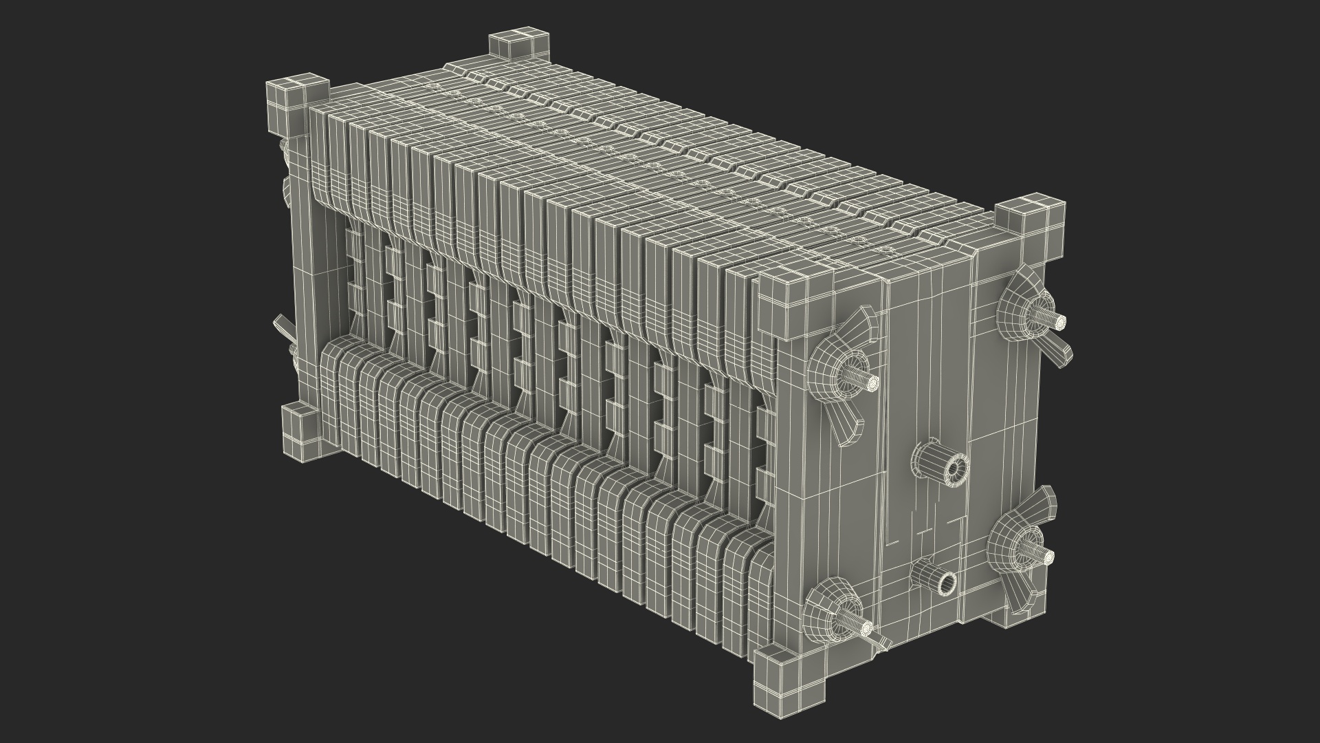 3D Fuel Cell Stack 10 model