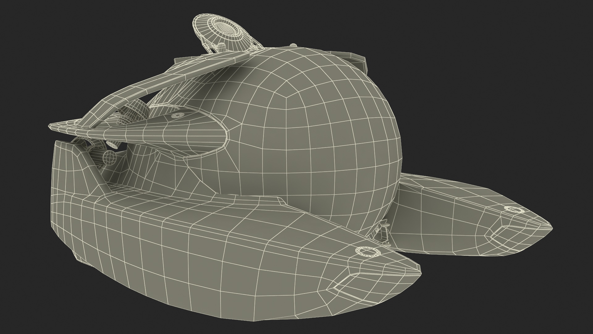 Aston Martin Luxurious Personal Submarine Rigged Green 3D model