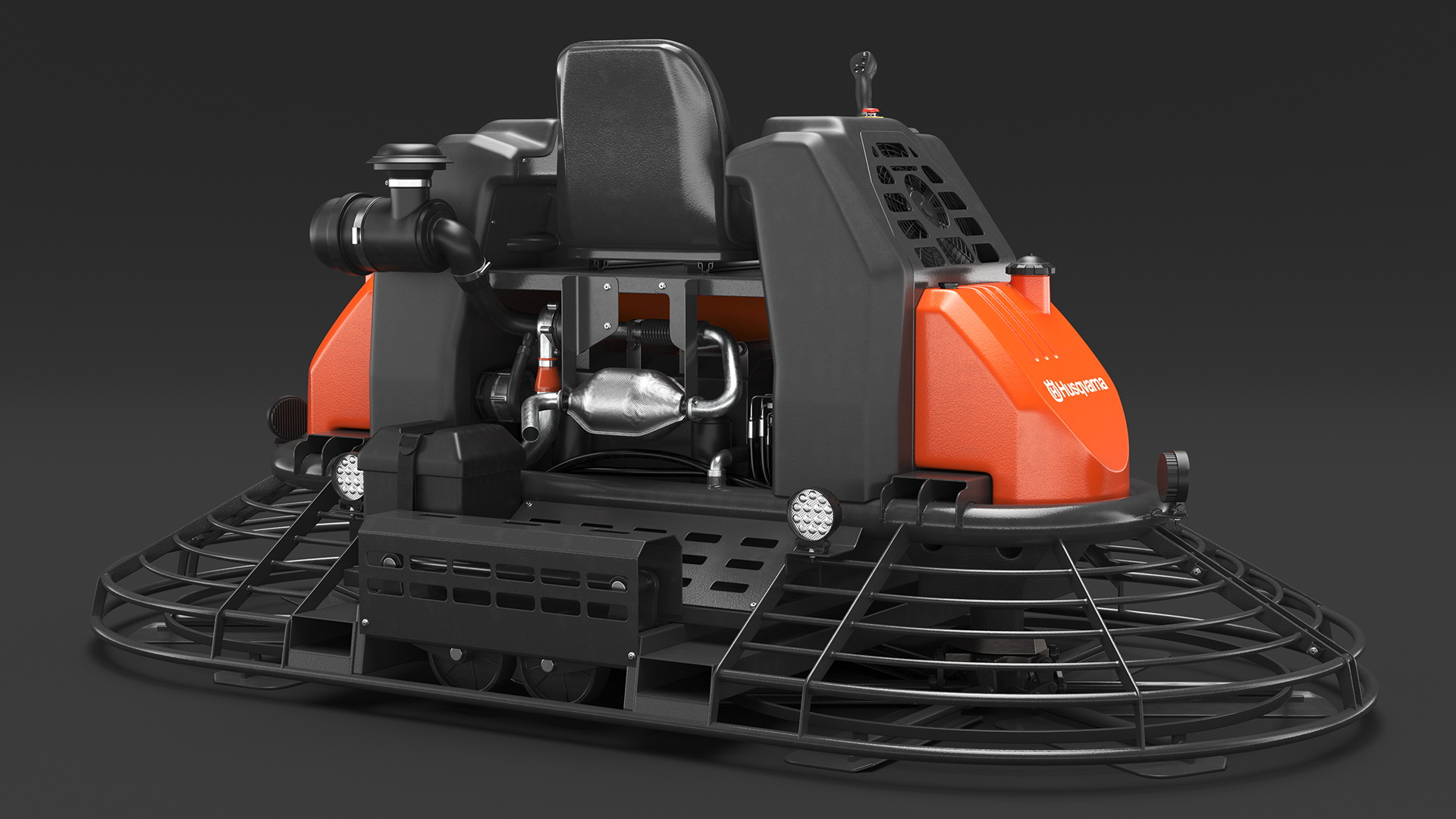 CRT 60X Power Trowel Husqvarna Rigged 3D
