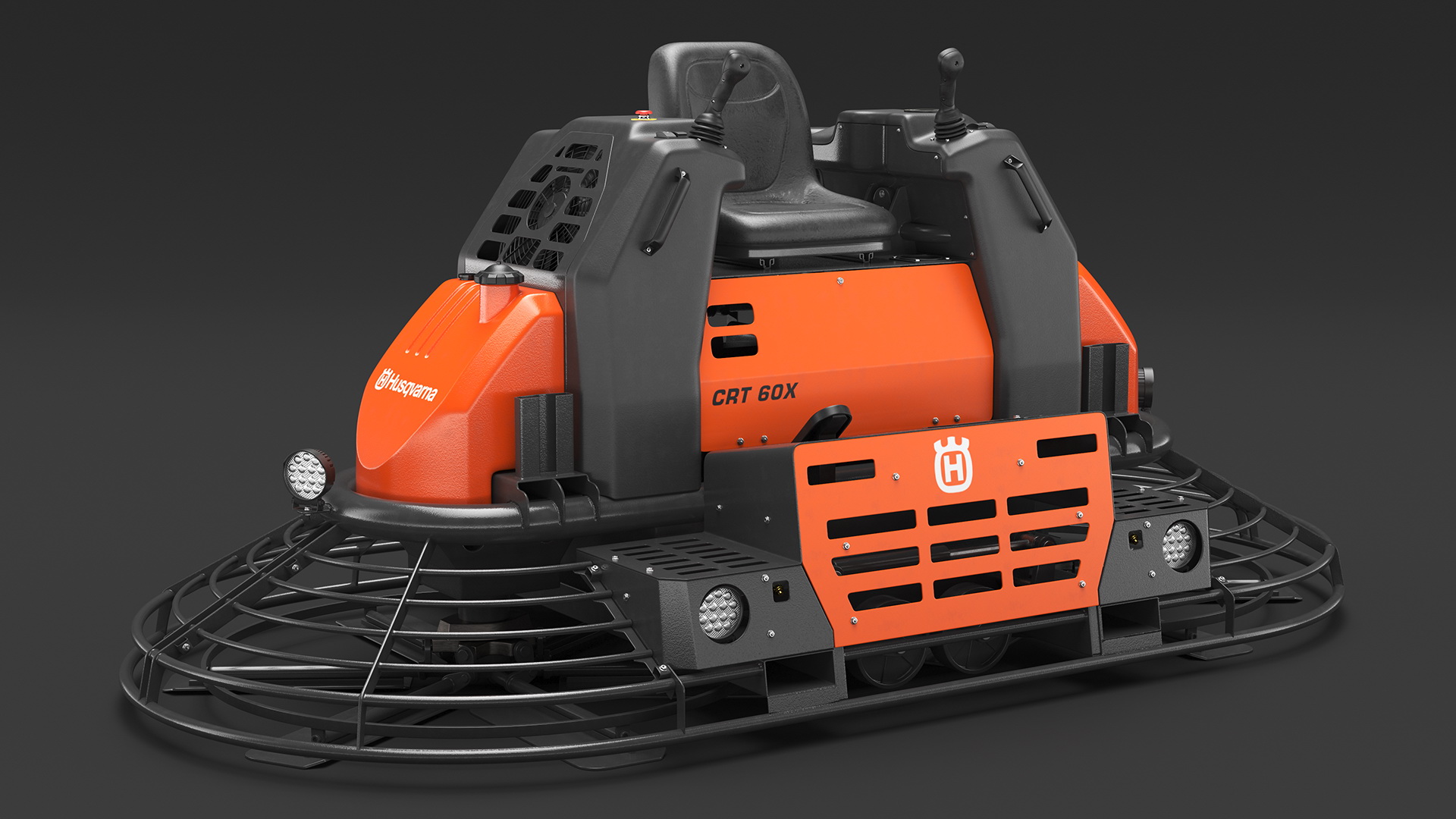 CRT 60X Power Trowel Husqvarna Rigged 3D