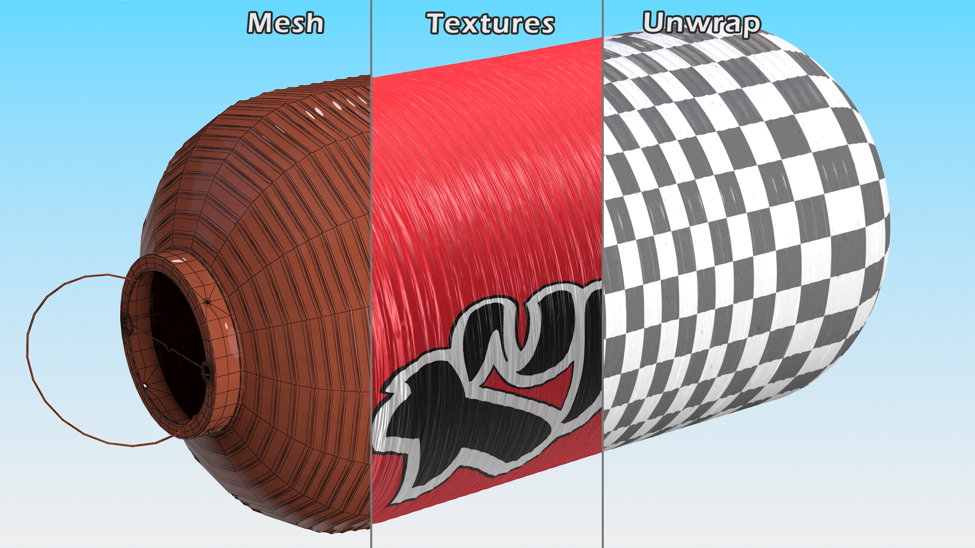 Red Decorative Hanging Japanese Lantern 3D model