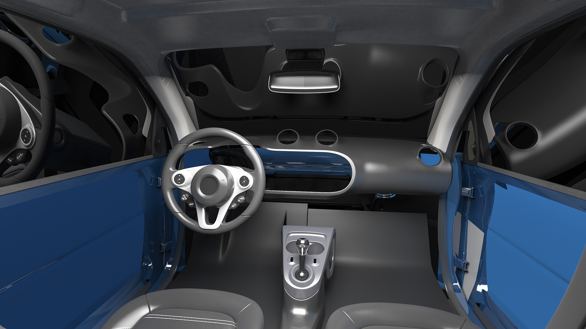 3D model Electric Coupe Simple Interior