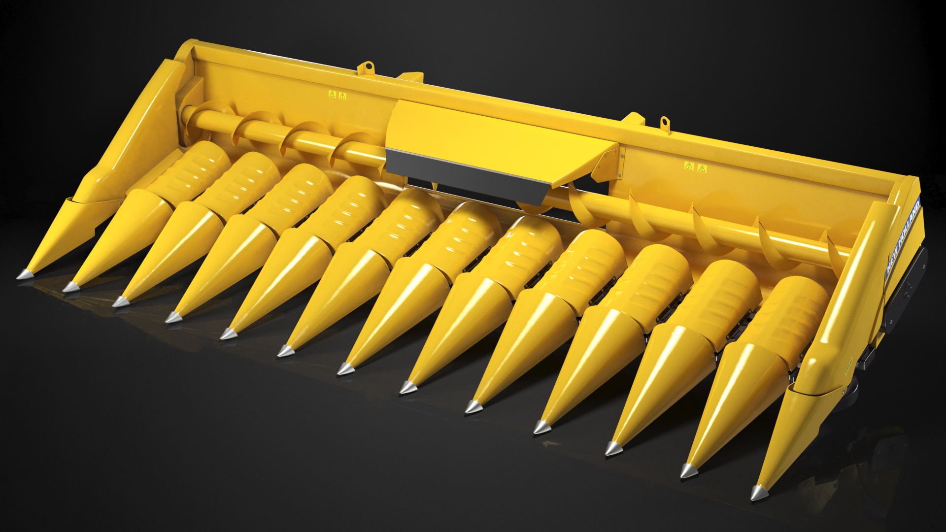 3D model Rigid Corn Header 12 Rows New Holland Agriculture 980CR