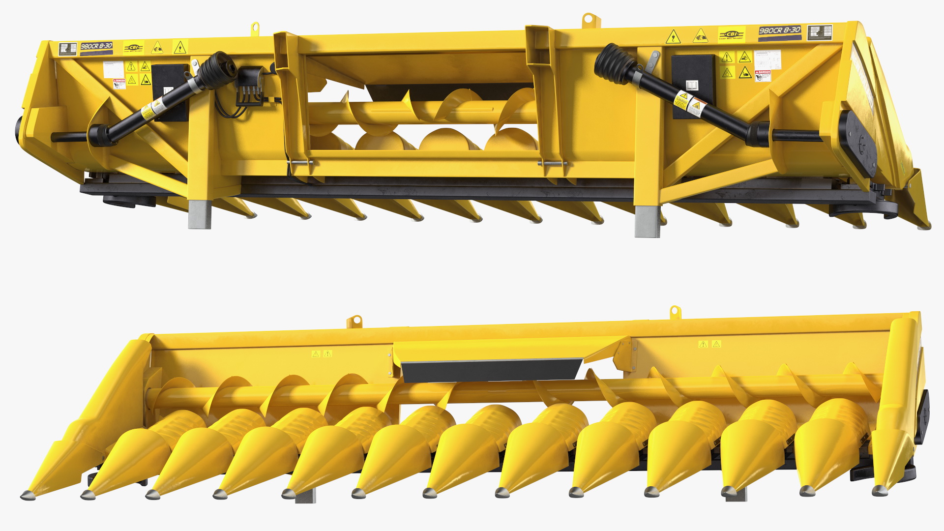 3D model Rigid Corn Header 12 Rows New Holland Agriculture 980CR