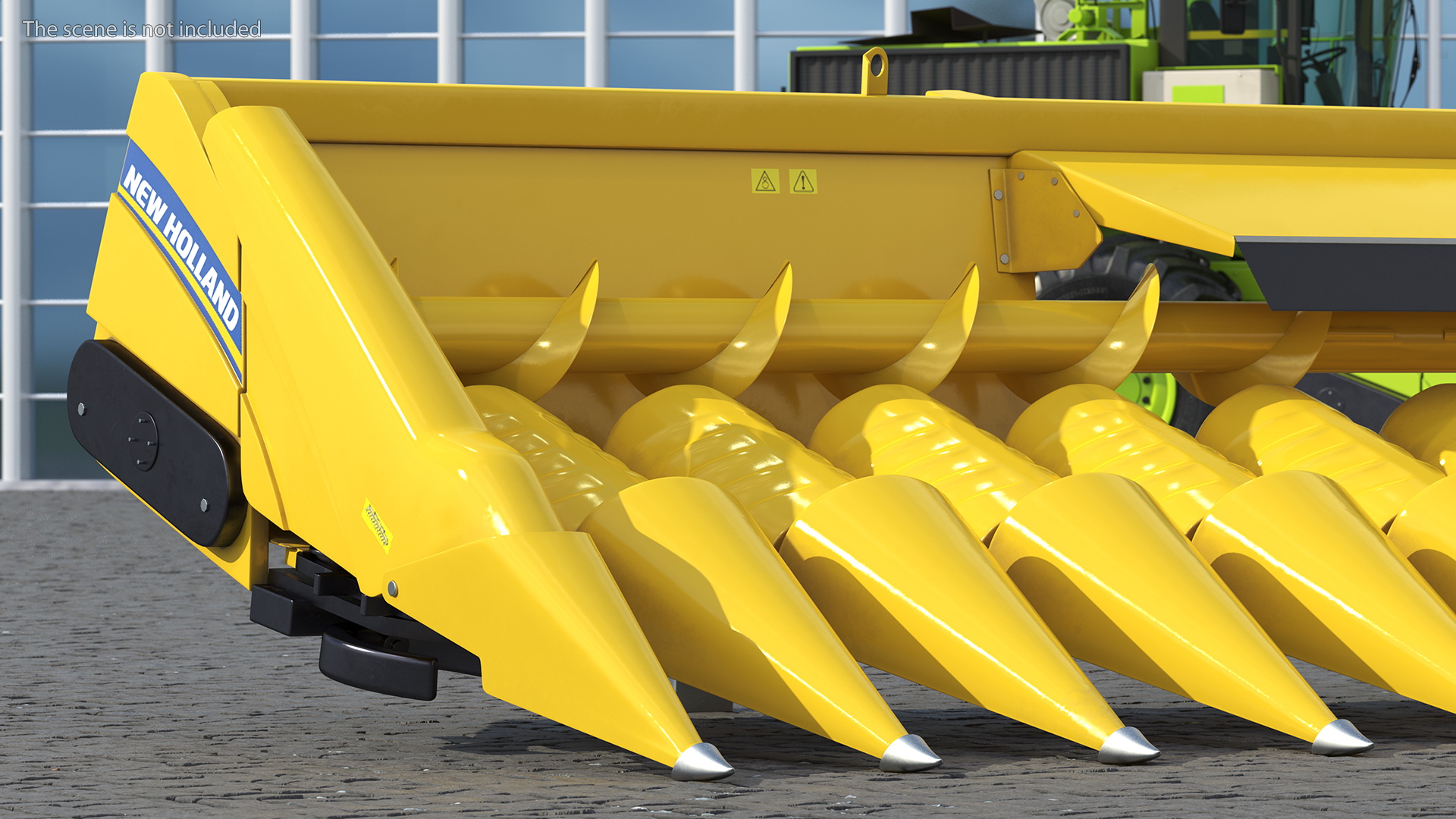 3D model Rigid Corn Header 12 Rows New Holland Agriculture 980CR