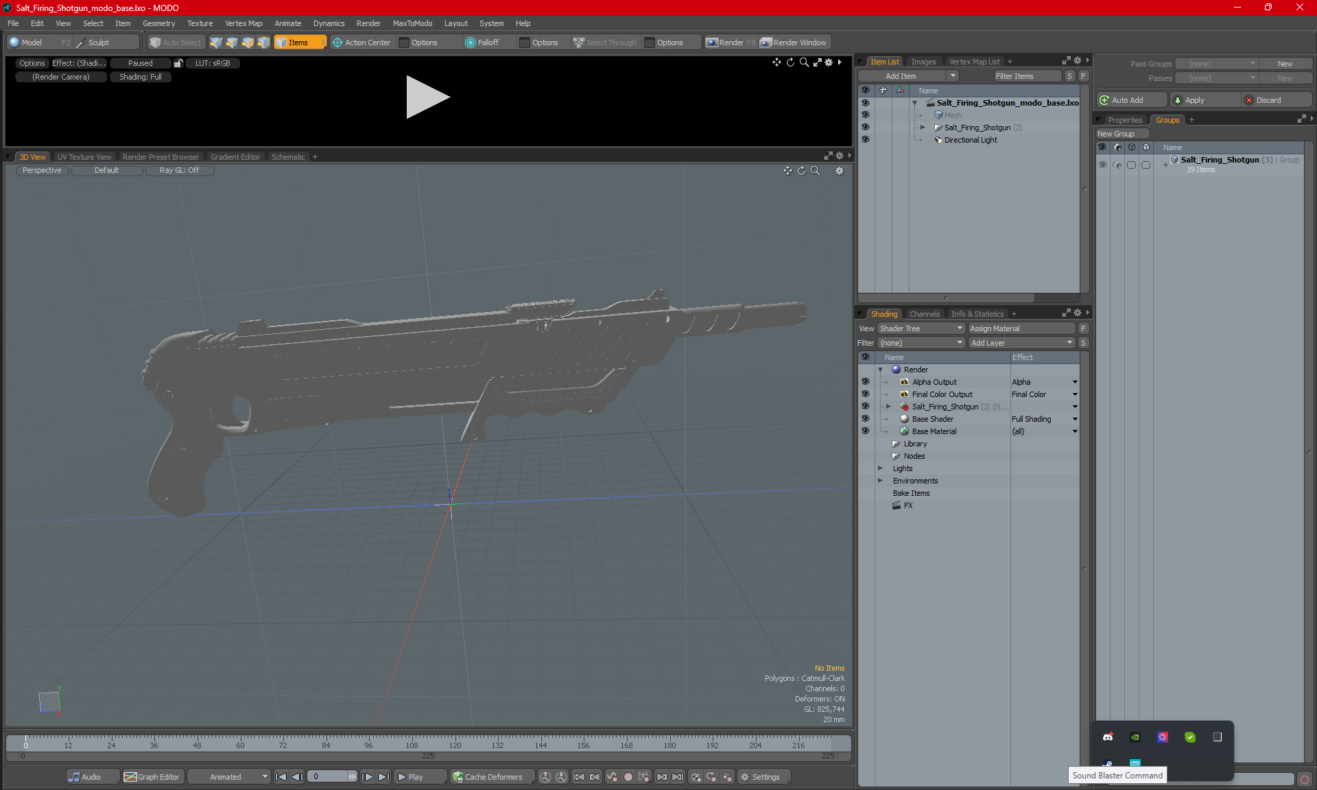 Salt Firing Shotgun 3D model