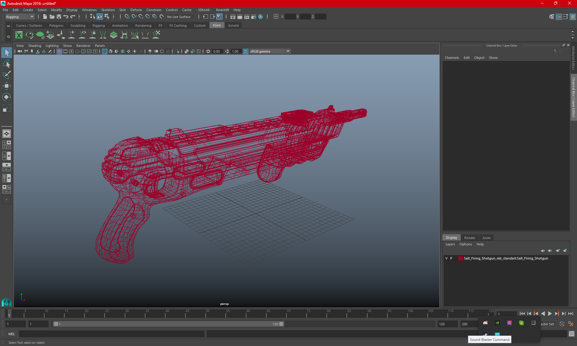 Salt Firing Shotgun 3D model