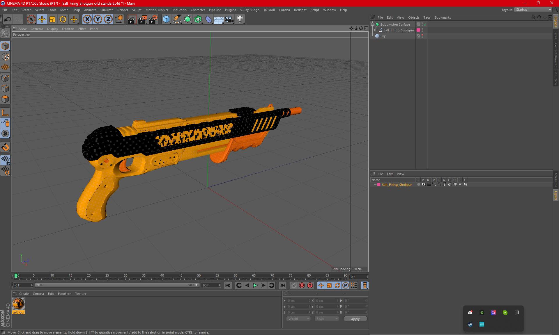Salt Firing Shotgun 3D model