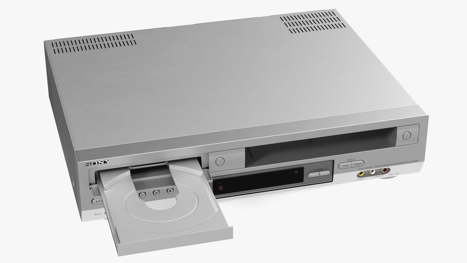 Sony SLV D300P Combo Player Video Cassette Recorder OFF Rigged 3D