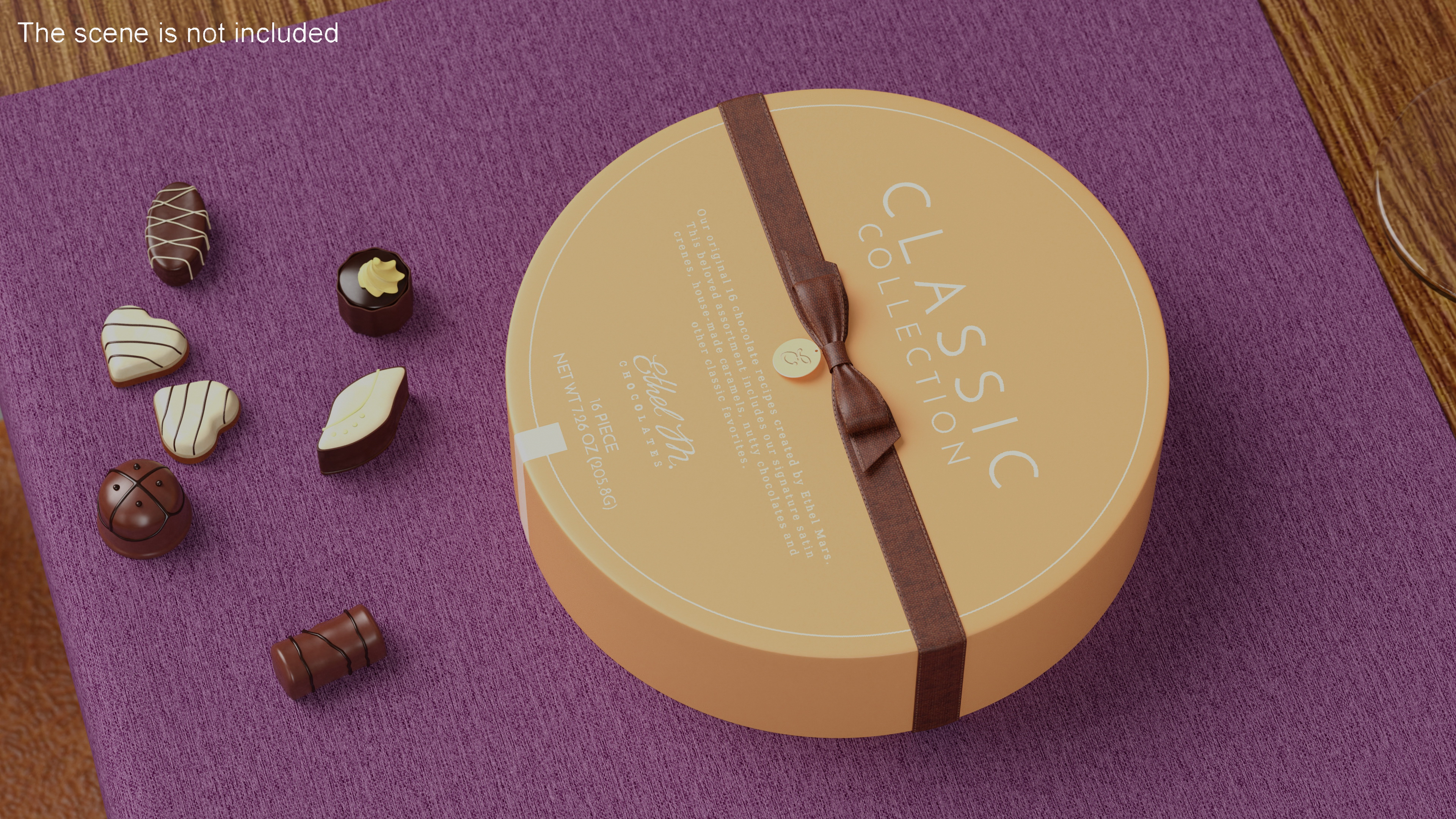 Box of Ethel M Chocolate 3D model