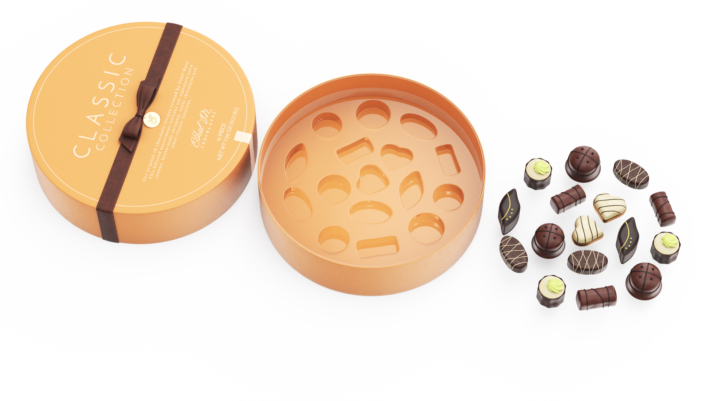 Box of Ethel M Chocolate 3D model