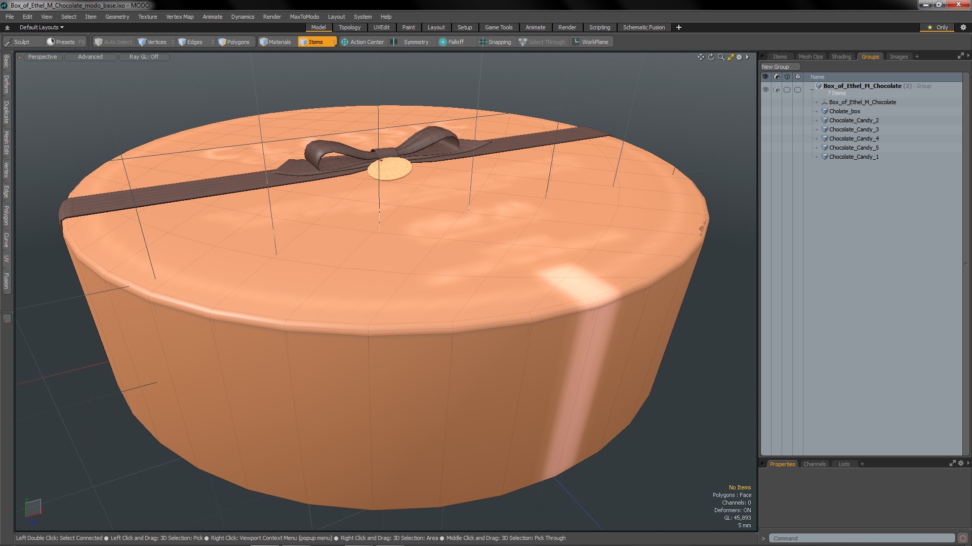 Box of Ethel M Chocolate 3D model