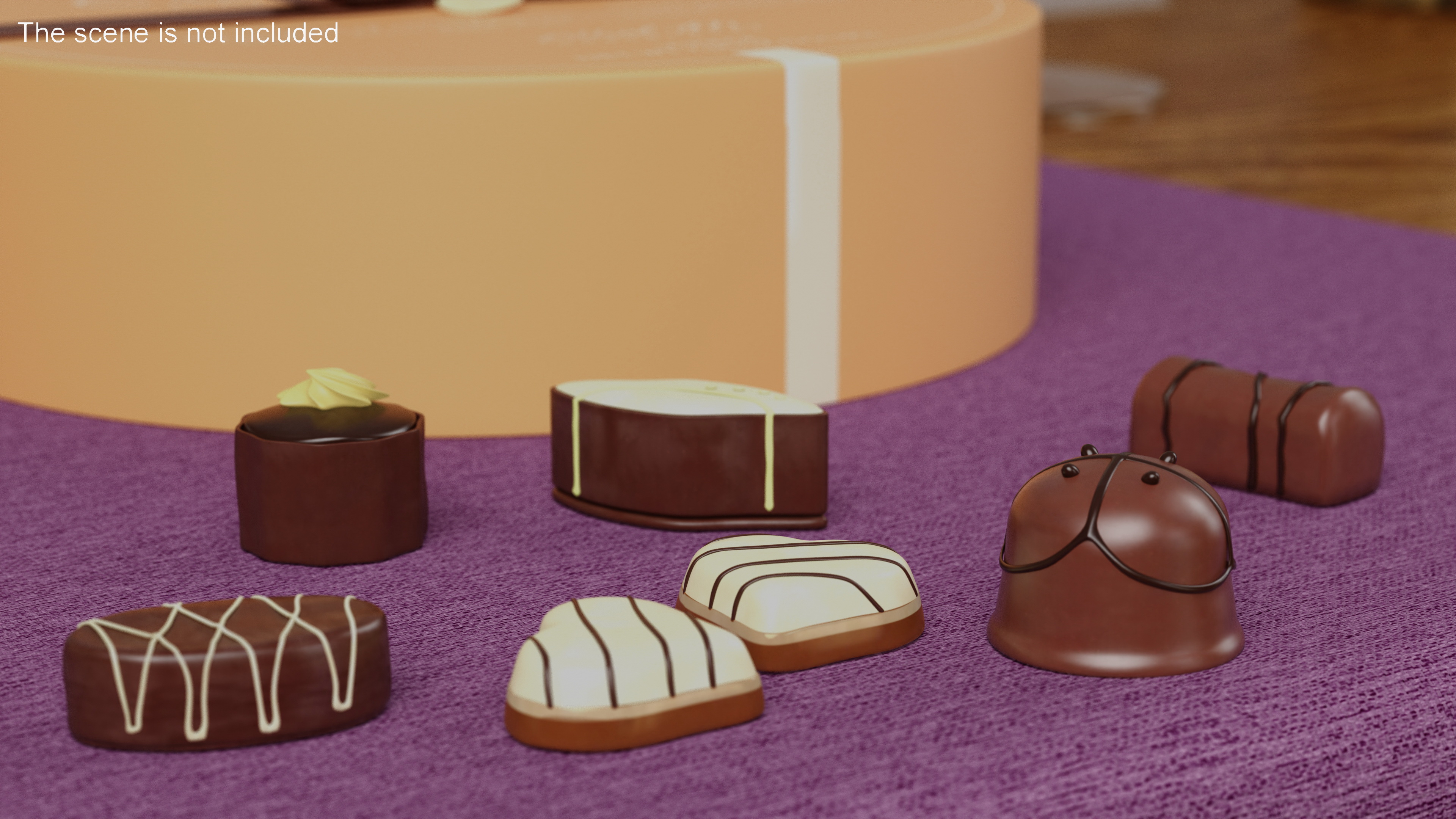 Box of Ethel M Chocolate 3D model