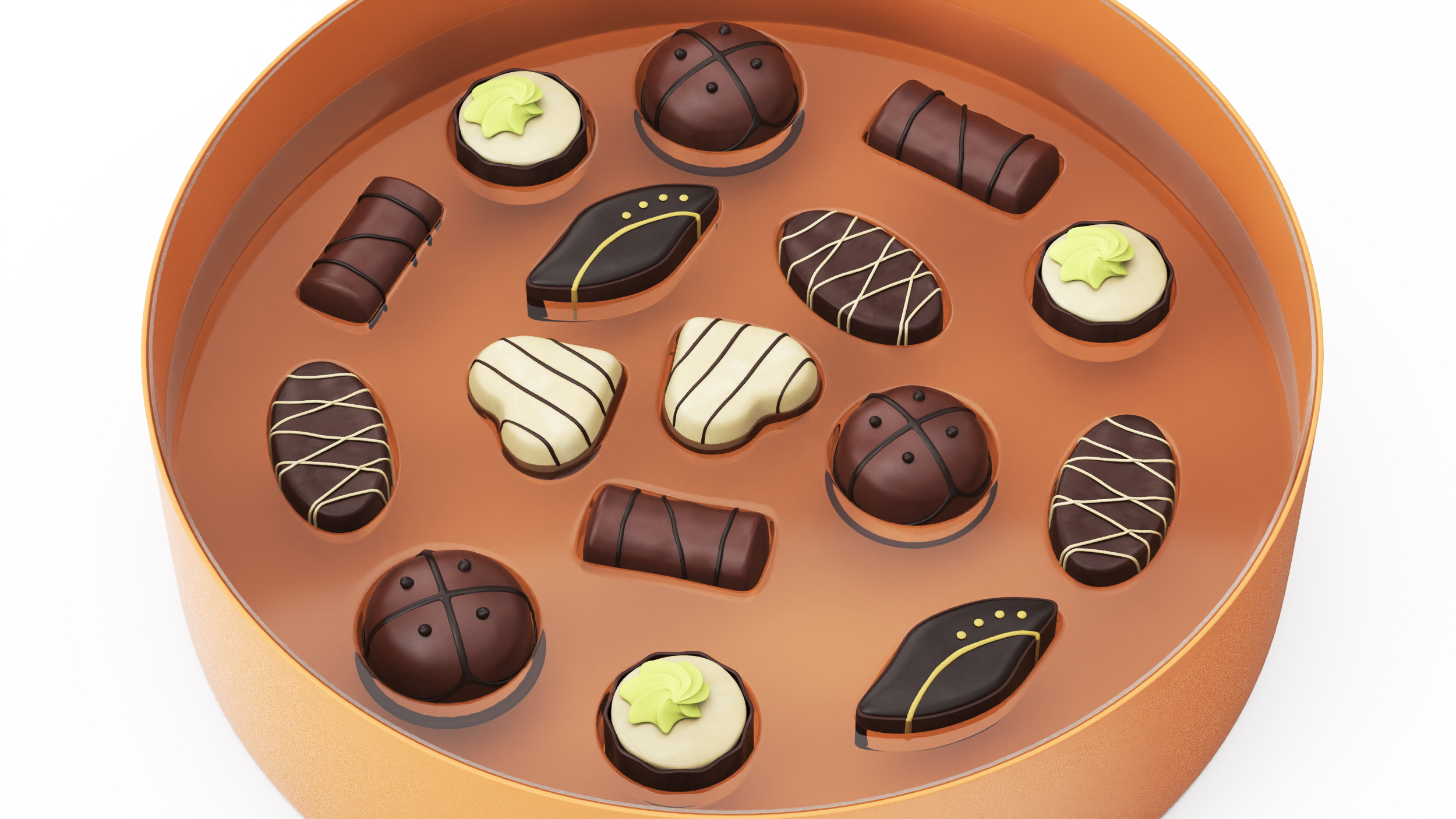 Box of Ethel M Chocolate 3D model