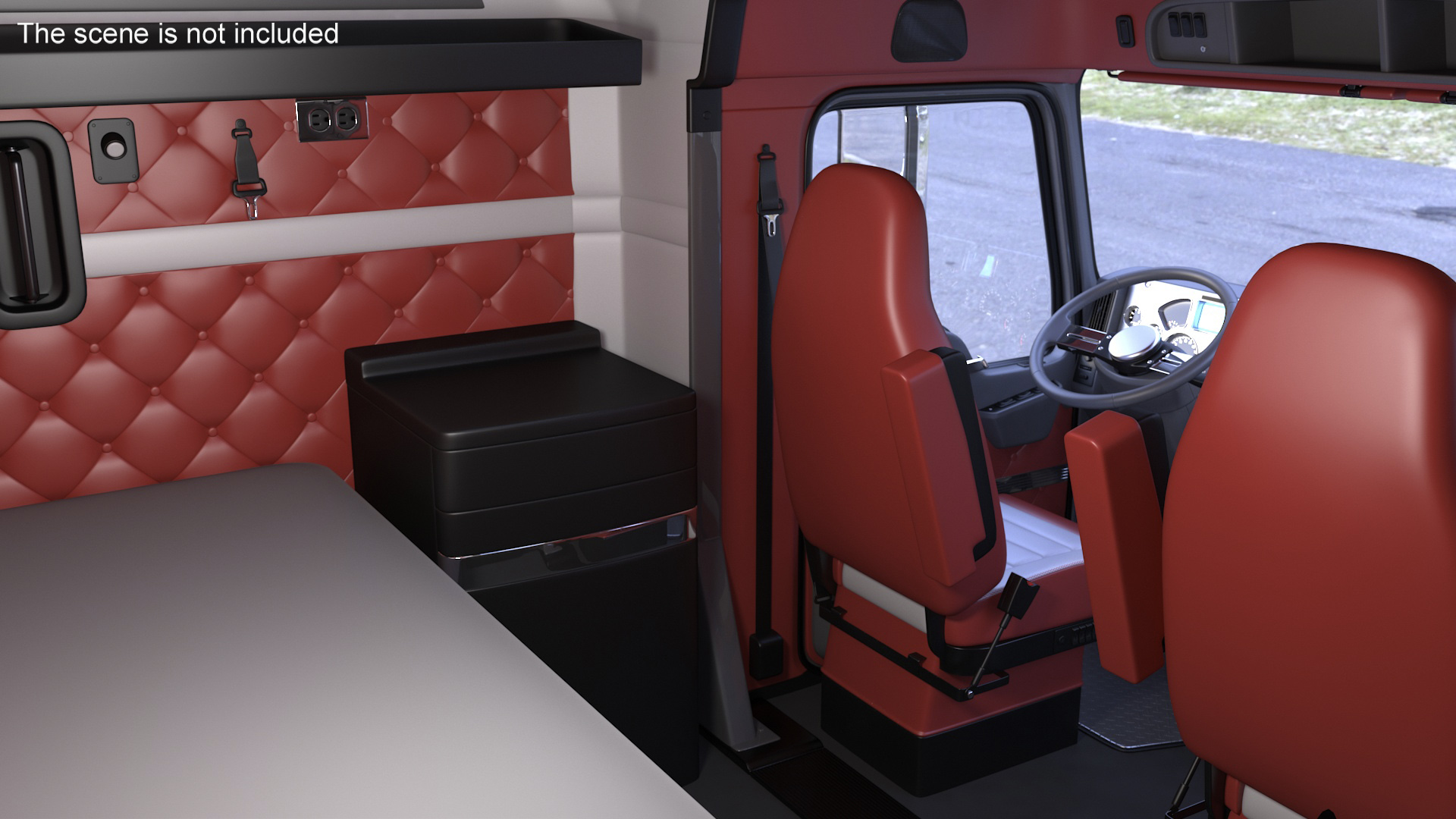 3D Freight Truck with LNG Semi Trailer Gas Tank Rigged