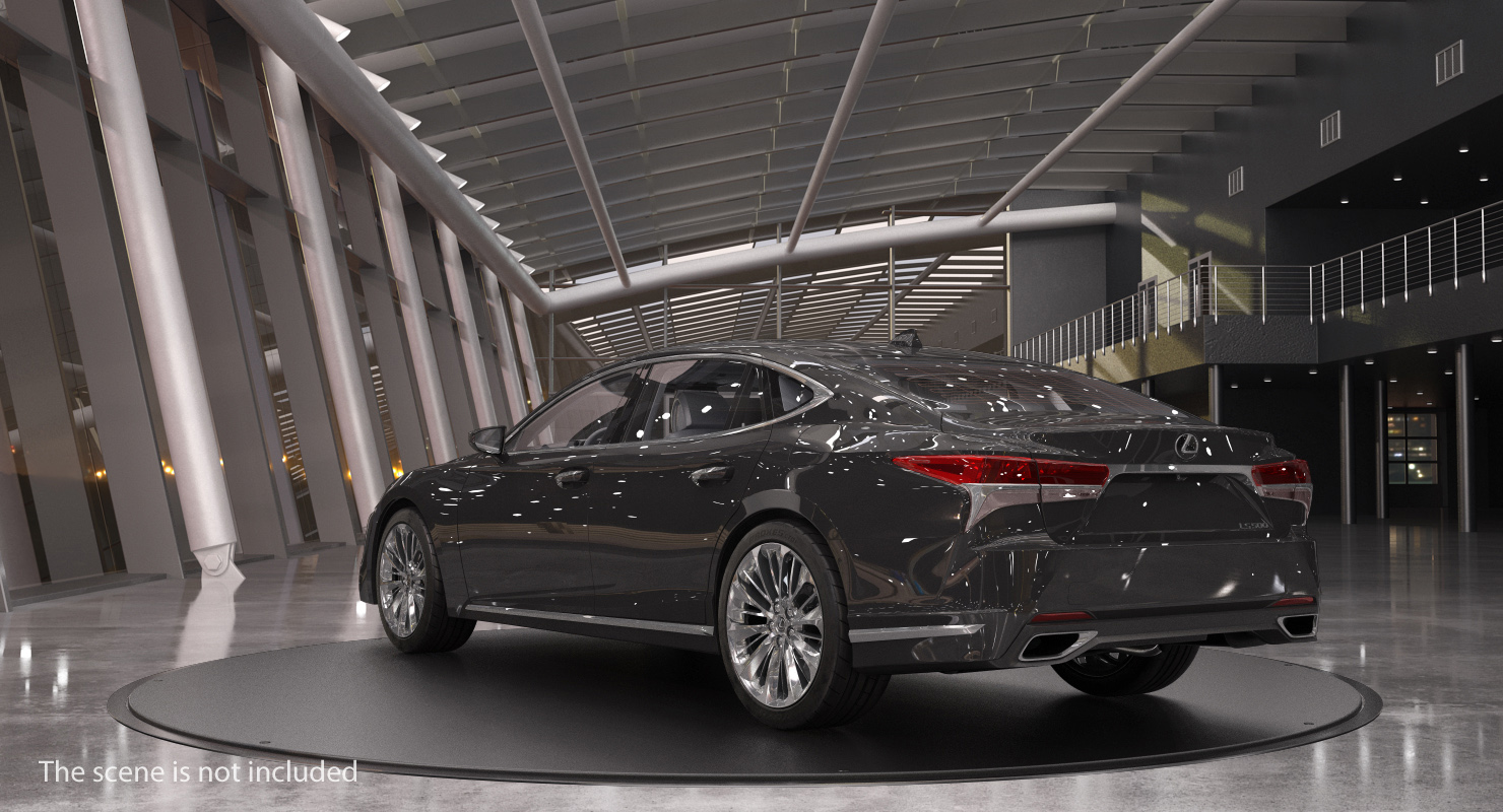 3D Lexus LS 500 2018 Simple Interior model
