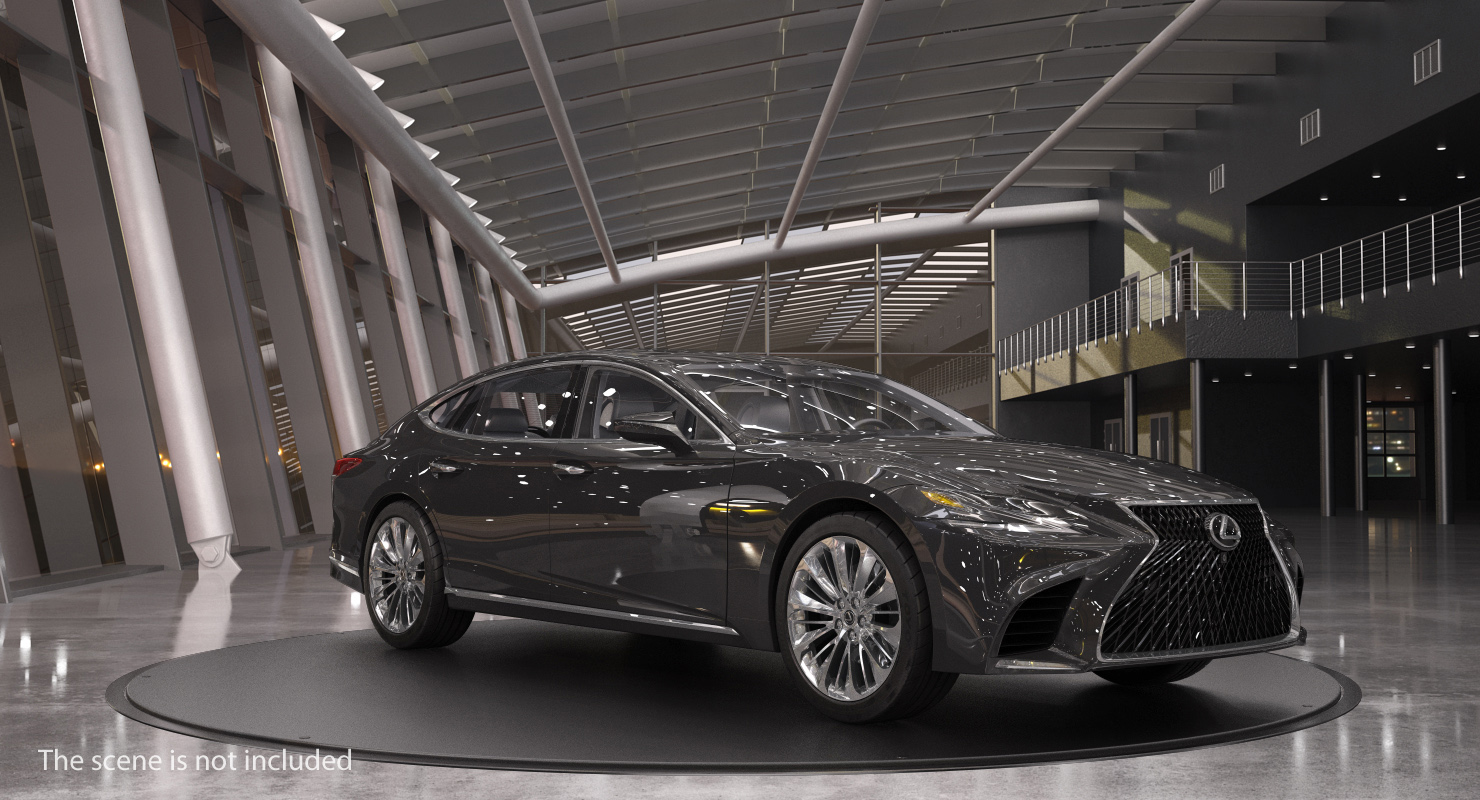 3D Lexus LS 500 2018 Simple Interior model