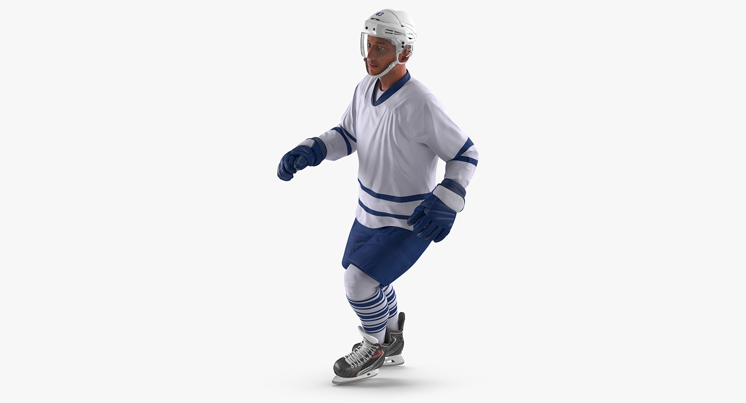 3D model Hockey Player Generic 4 Rigged