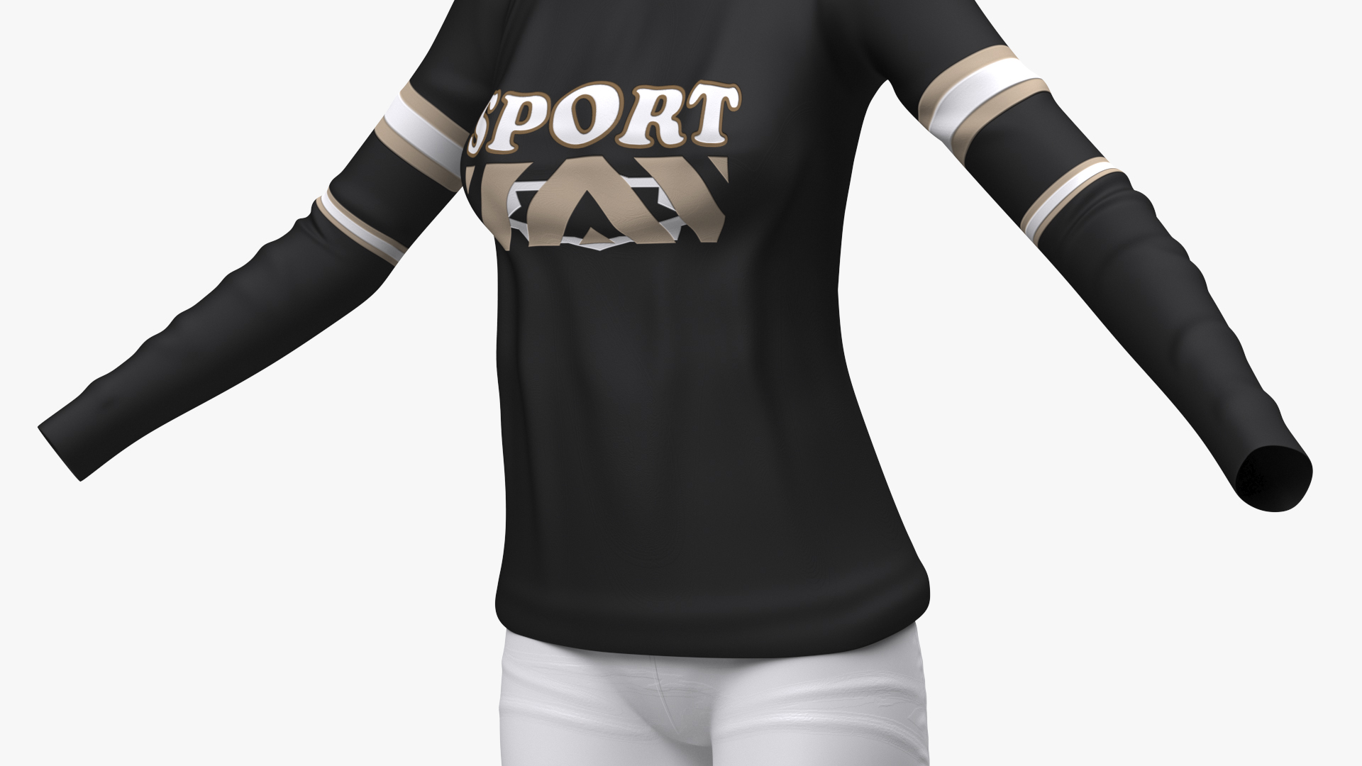Womens Activewear with Sun Visor 3D