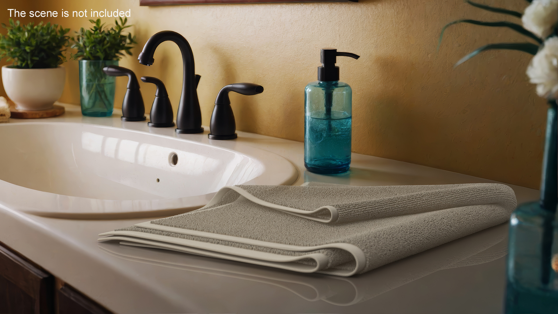 3D Folded Bath Towel Fur