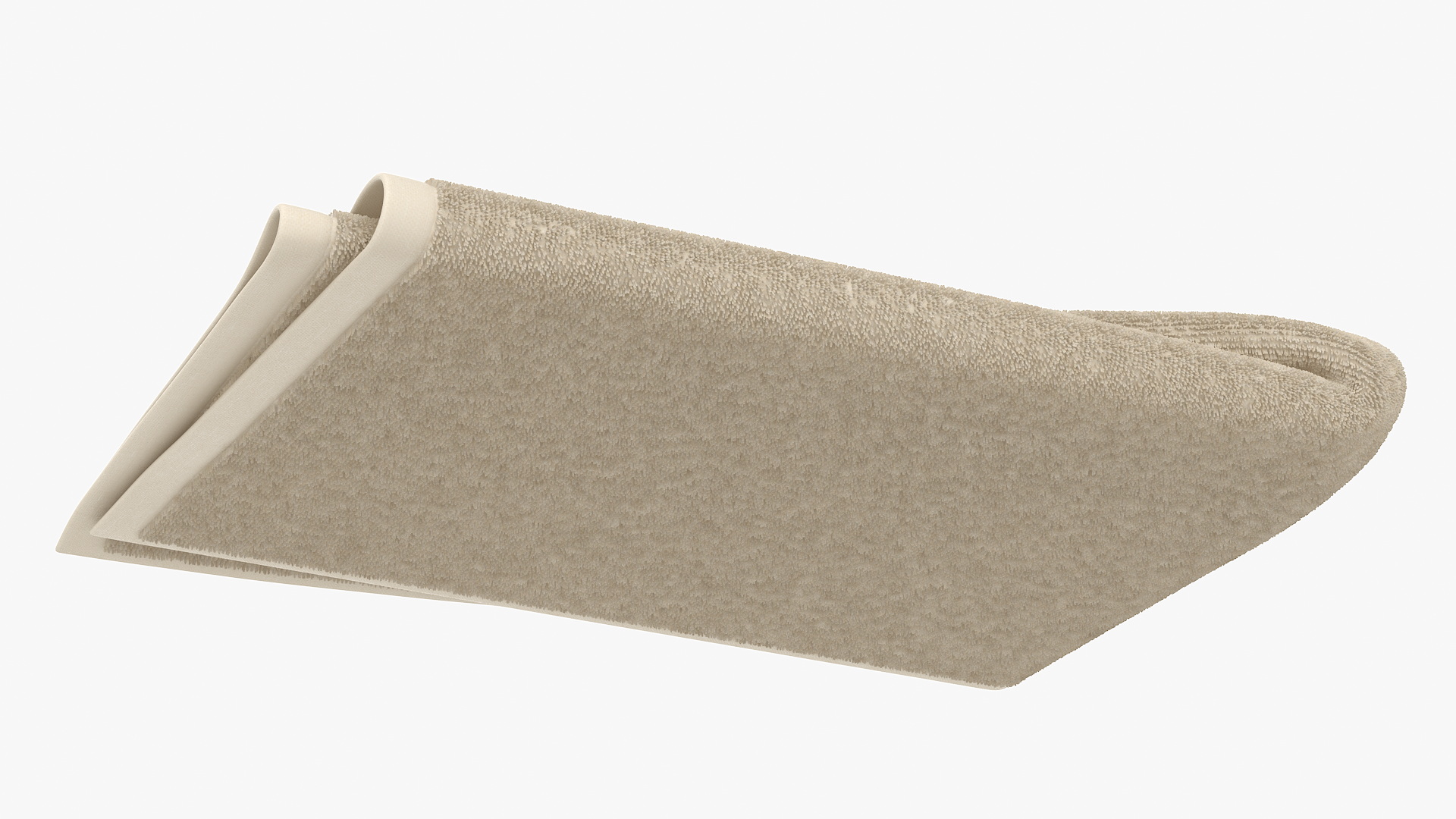 3D Folded Bath Towel Fur