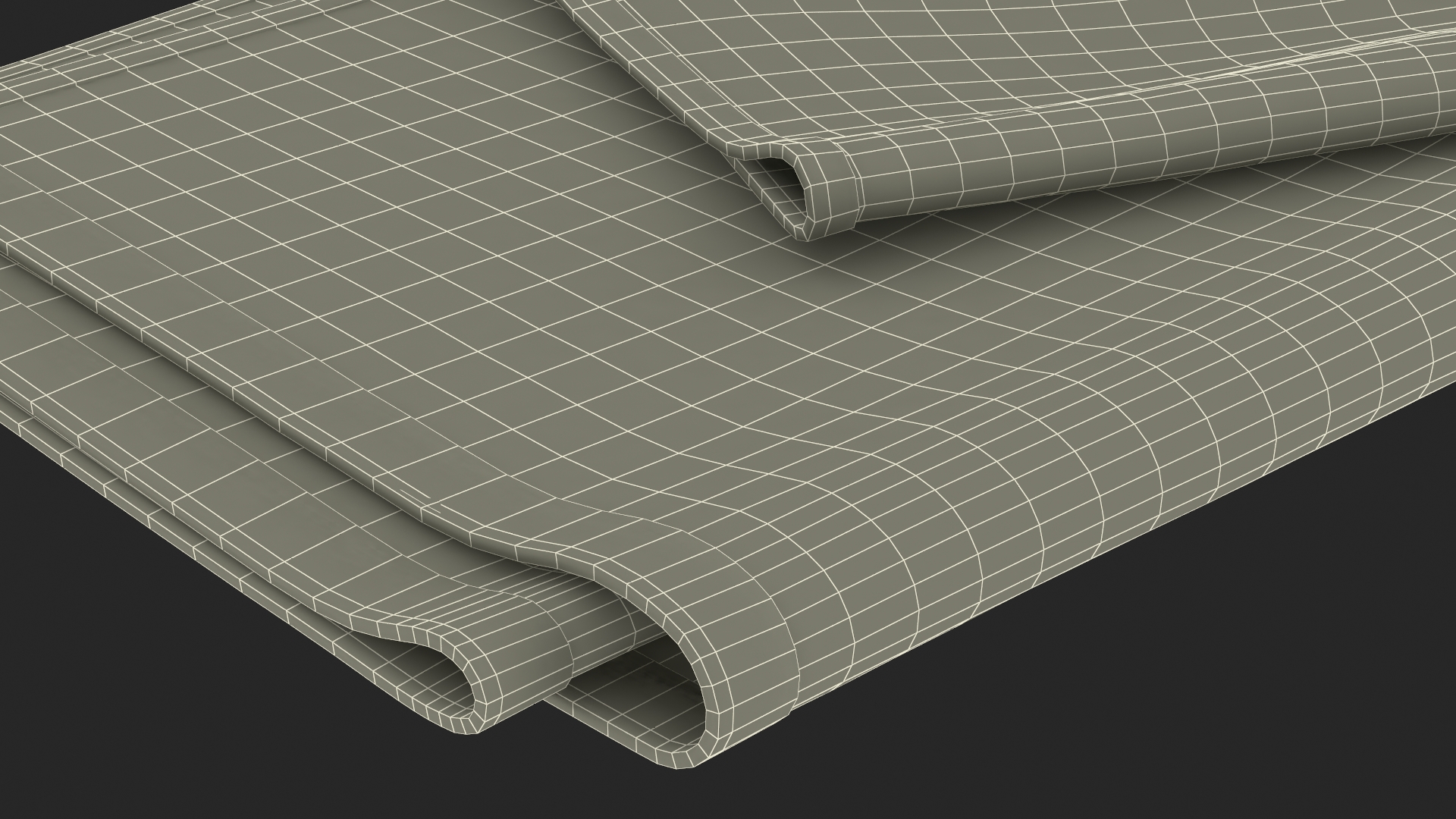 3D Folded Bath Towel Fur