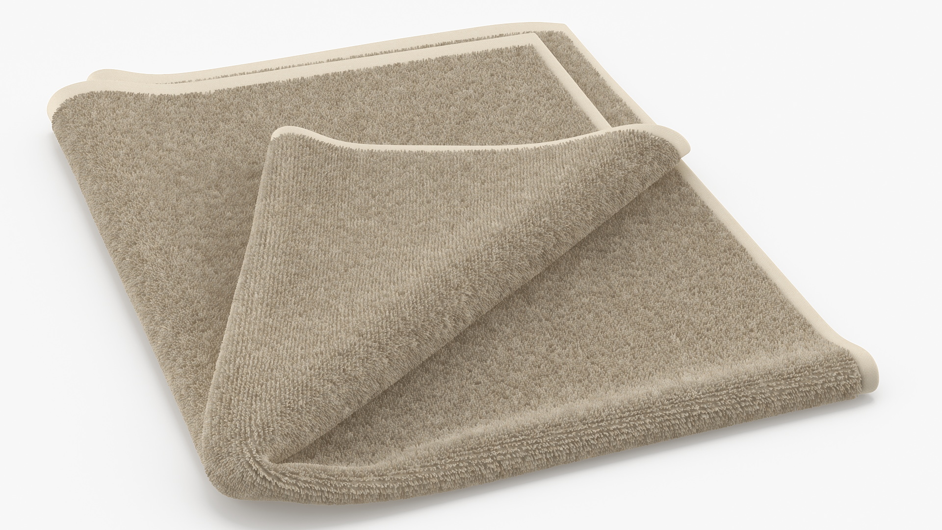 3D Folded Bath Towel Fur