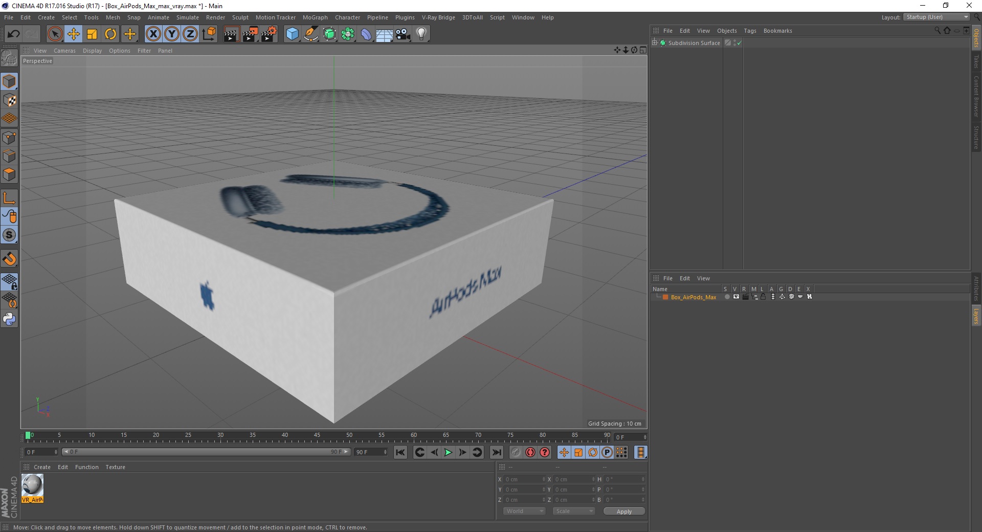 3D model Box AirPods Max