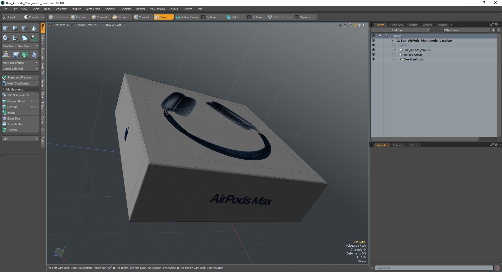 3D model Box AirPods Max