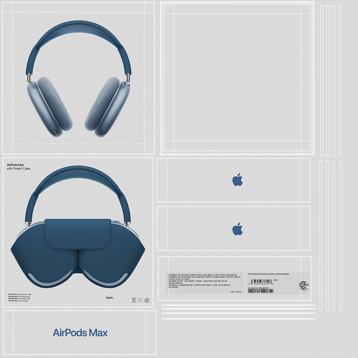 3D model Box AirPods Max