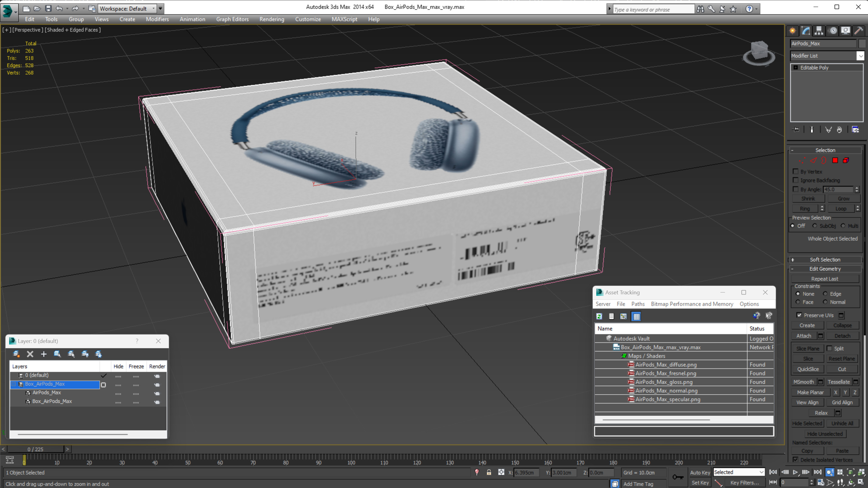3D model Box AirPods Max