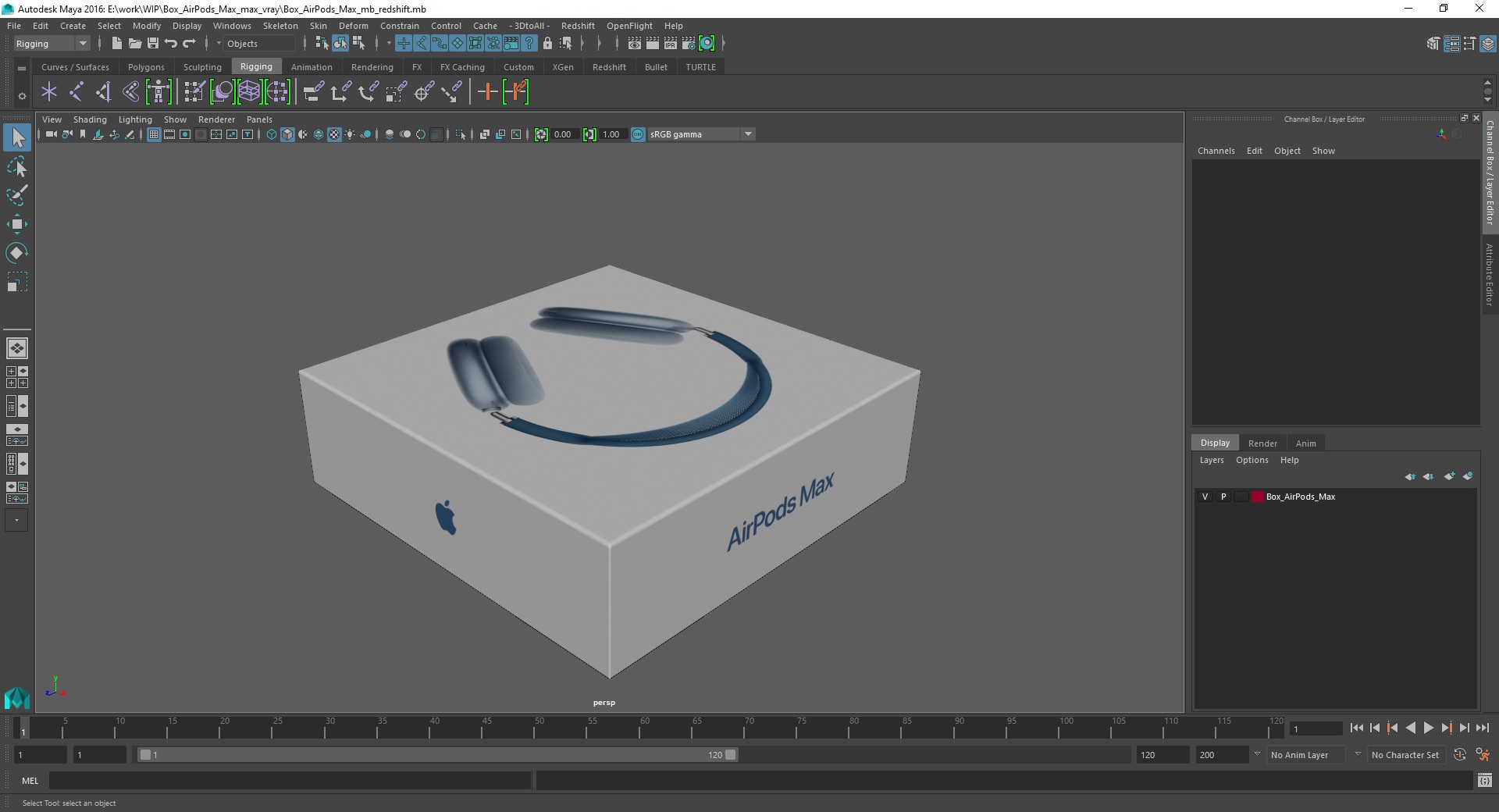 3D model Box AirPods Max
