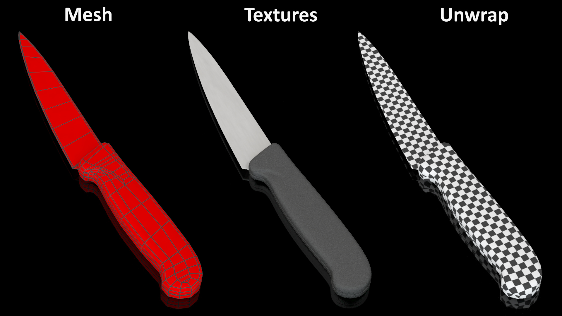 3D Utility Kitchen Knife
