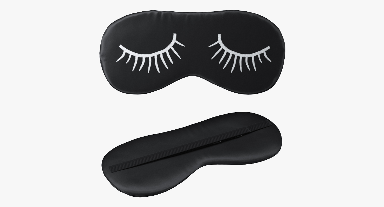 3D model Folded Eyelashes Sleeping Mask