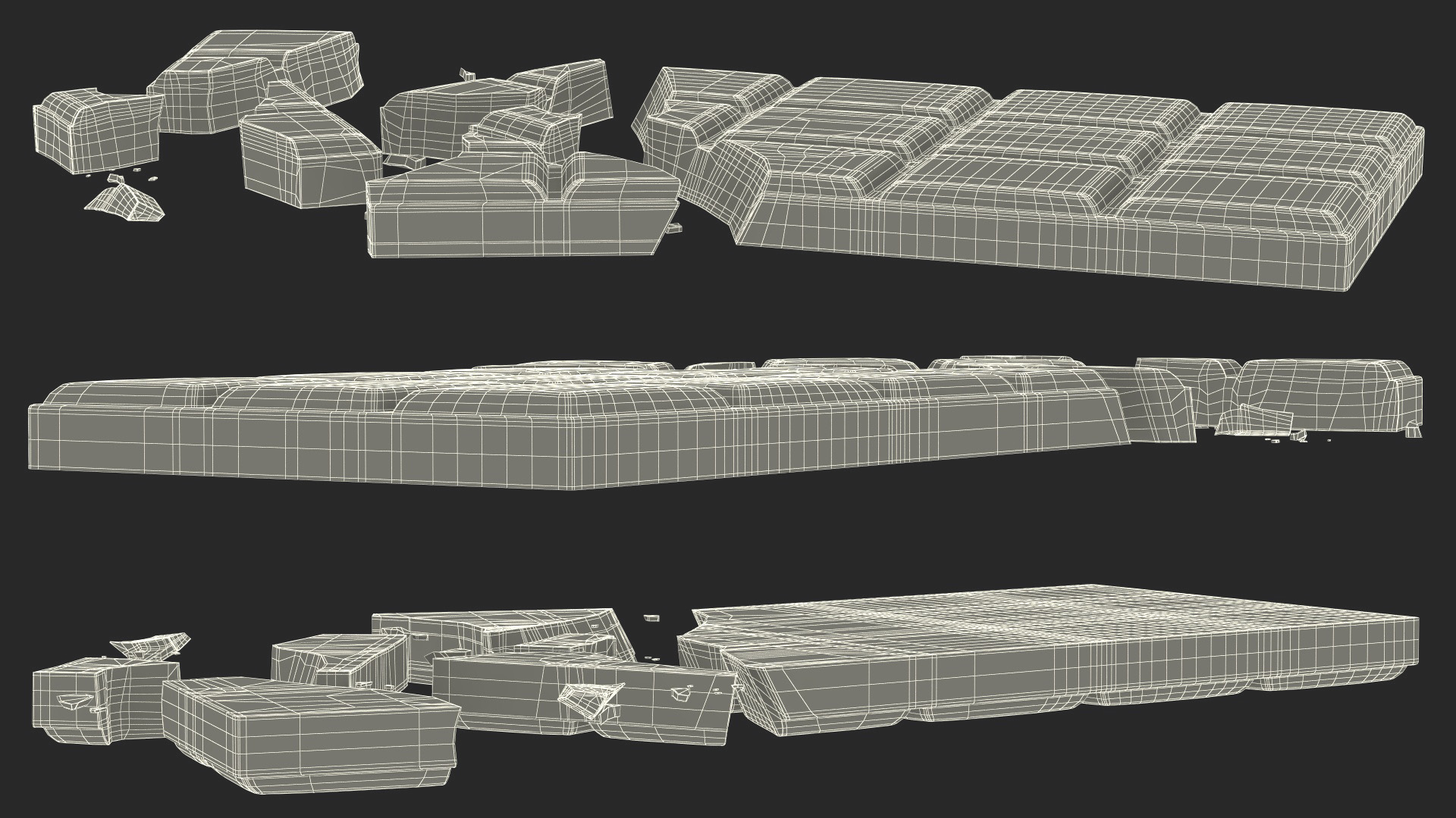 3D Milk Chocolate Crushed Bar