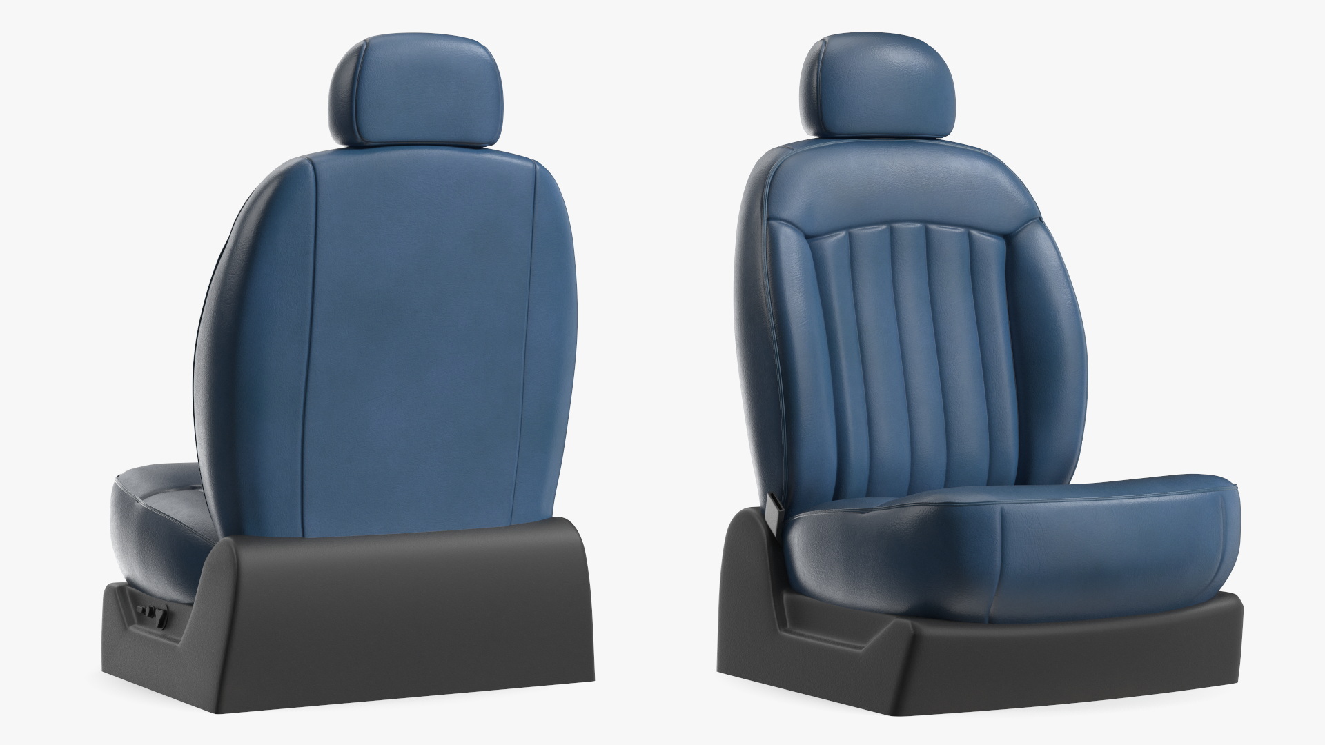 Vehicle Leather Seat Blue - view 5