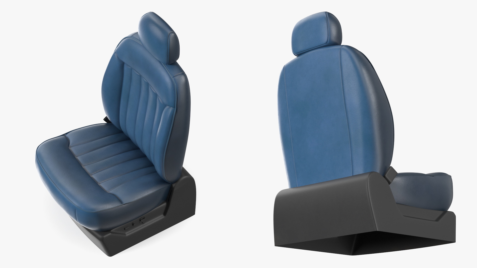 Vehicle Leather Seat Blue - view 8