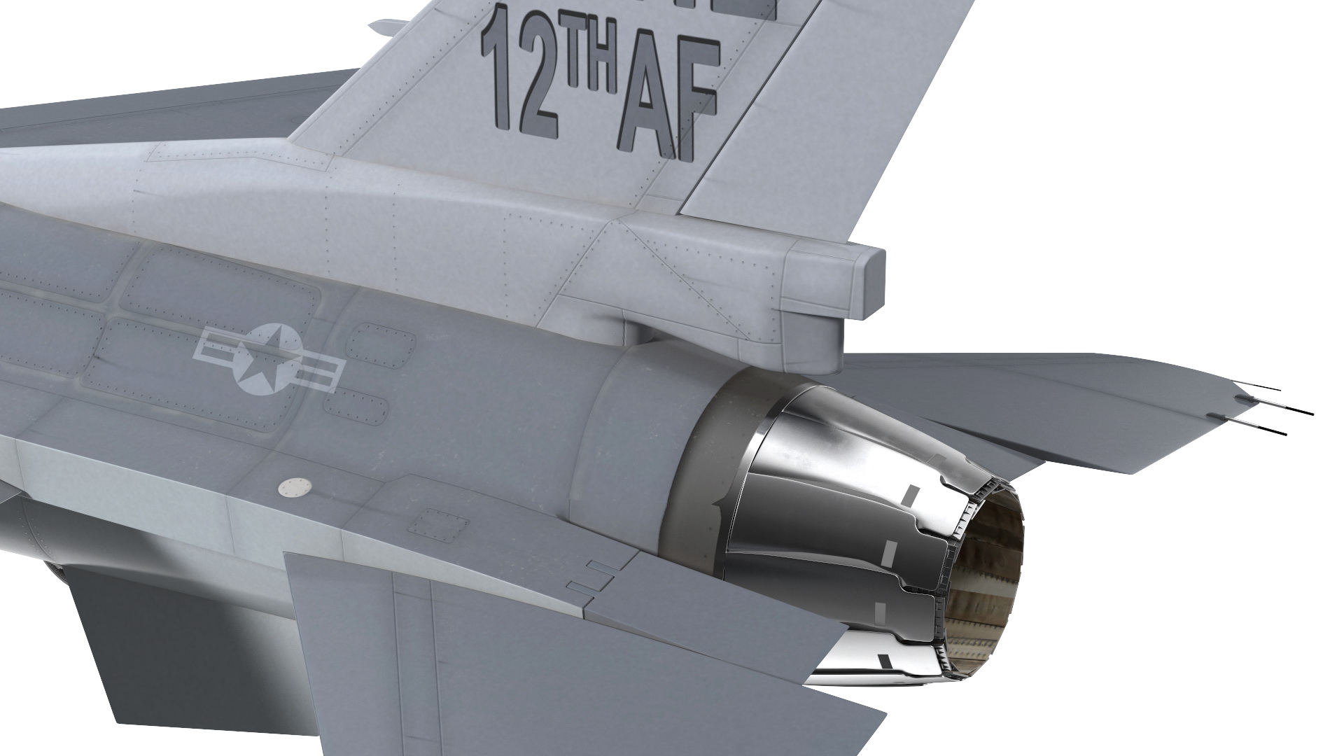 3D model Fighter F 16 Fighting Falcon US Air Force With a Pilot Gesture Ok