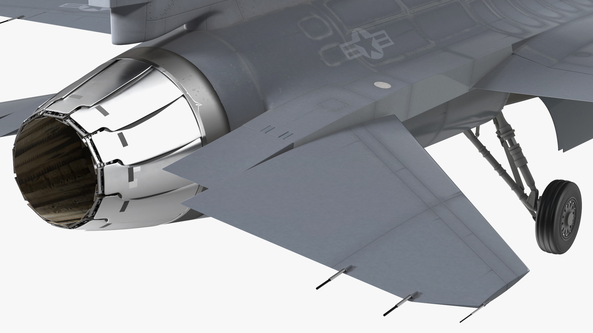 3D model Fighter F 16 Fighting Falcon US Air Force With a Pilot Gesture Ok