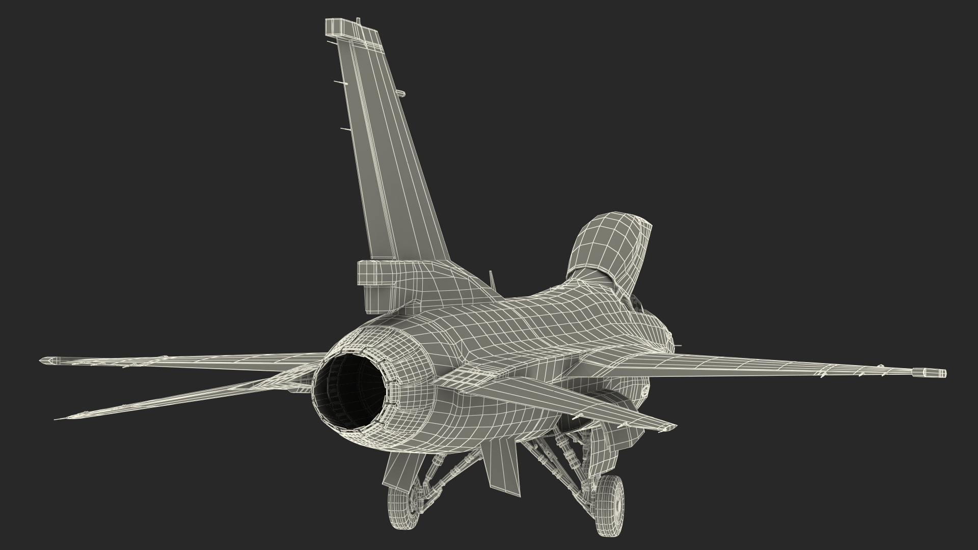 3D model Fighter F 16 Fighting Falcon US Air Force With a Pilot Gesture Ok