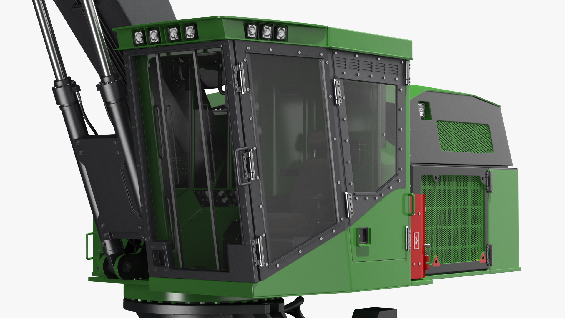 3D model Tracked Feller Buncher Generic