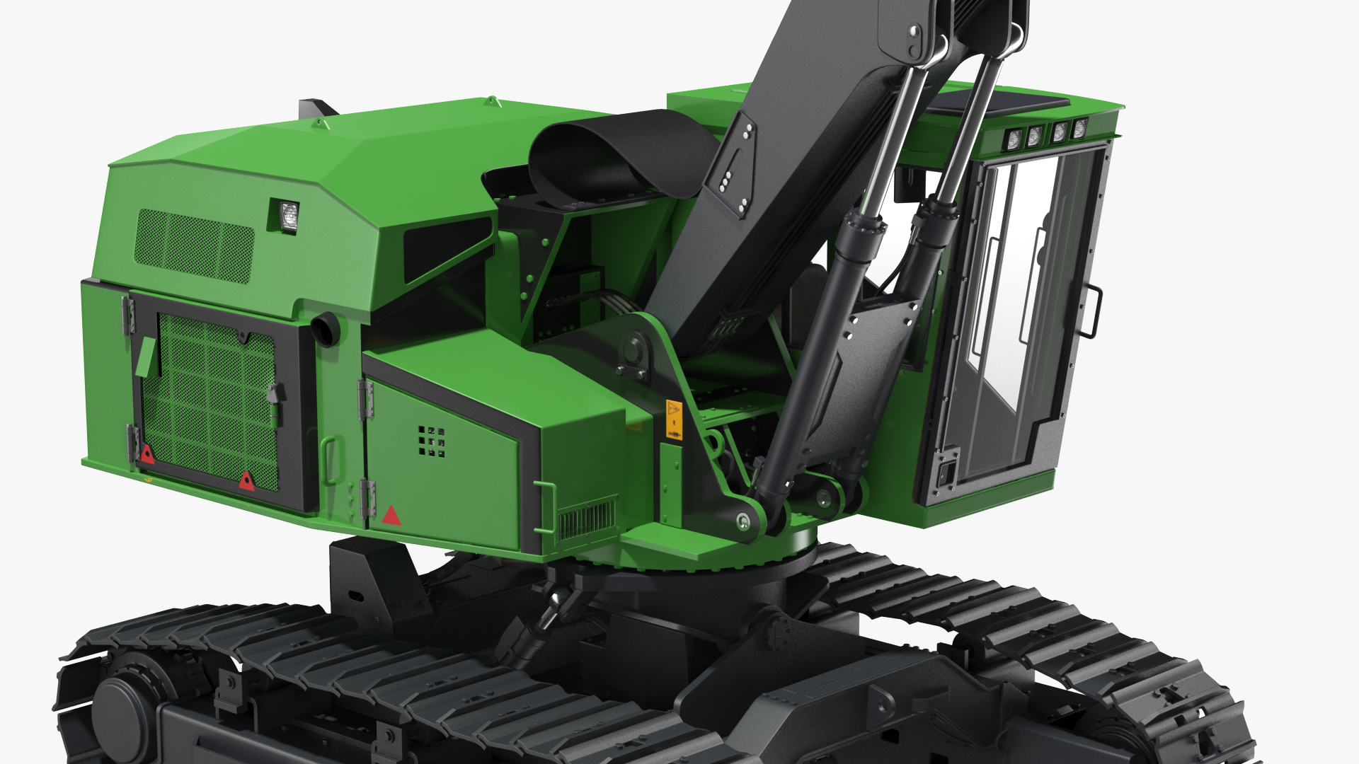 3D model Tracked Feller Buncher Generic