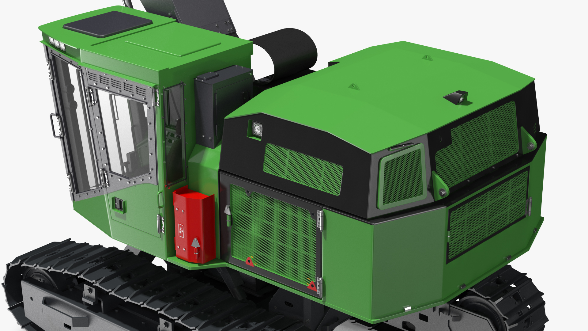 3D model Tracked Feller Buncher Generic