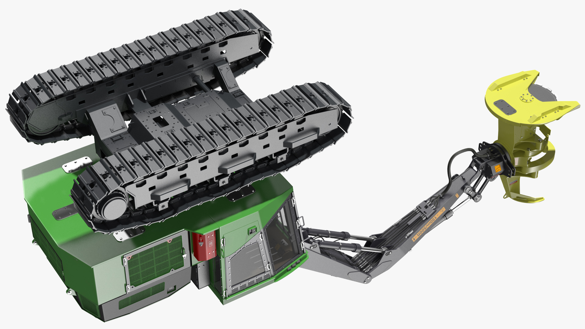 3D model Tracked Feller Buncher Generic