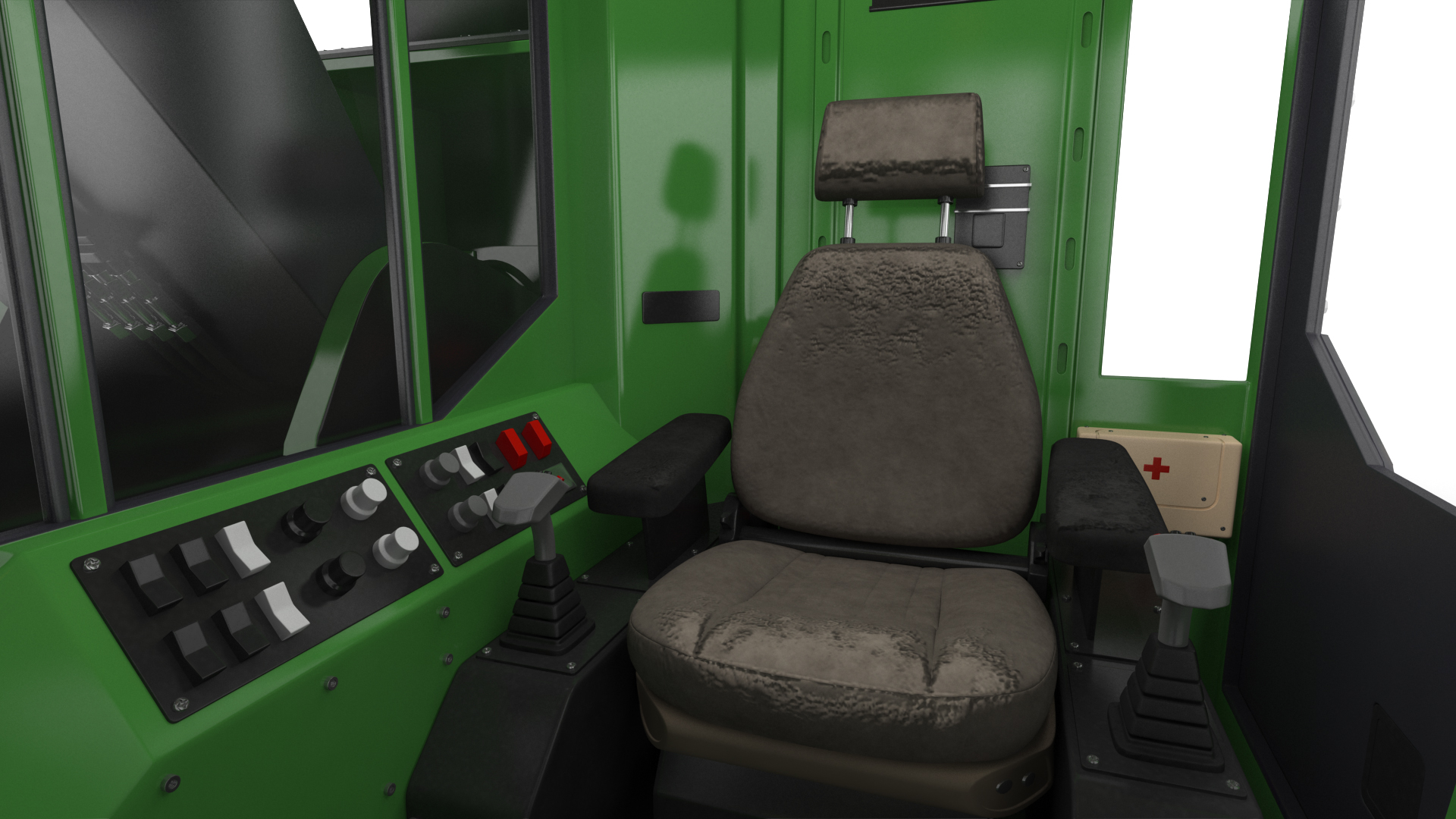 3D model Tracked Feller Buncher Generic