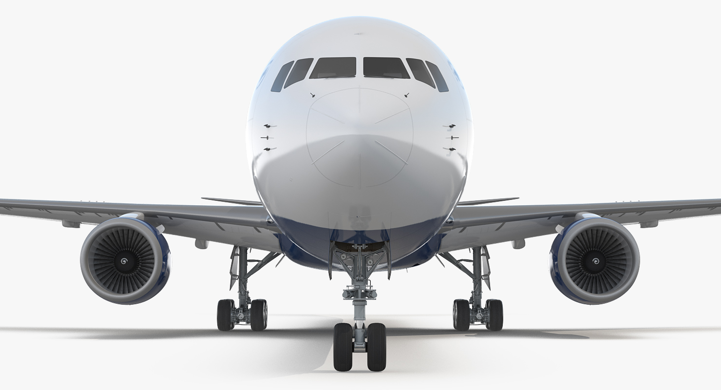 3D Boeing 767 400 with Interior Delta Air Lines Rigged