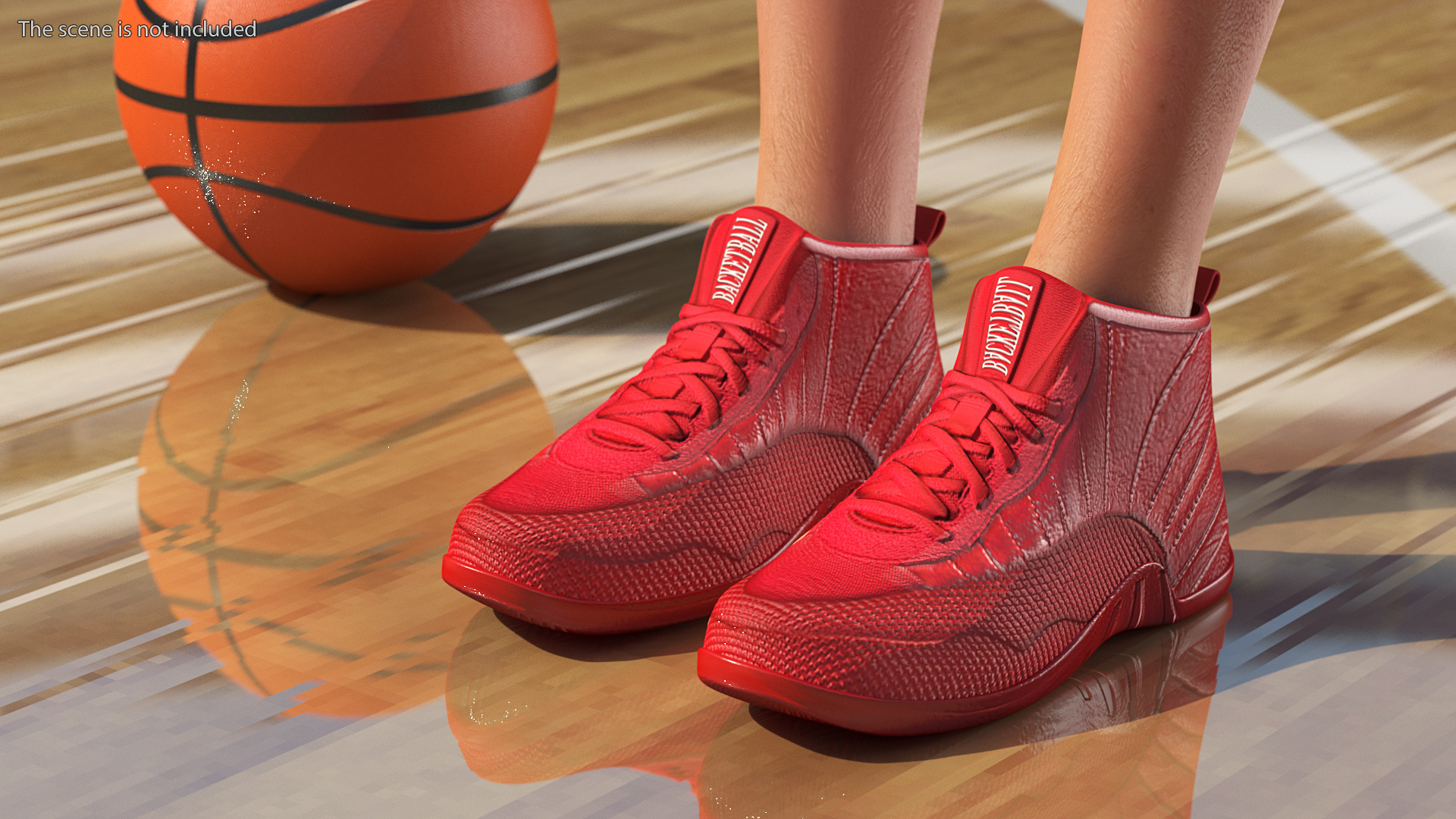 Teenage Boy with Basketball Ball Rigged 3D model