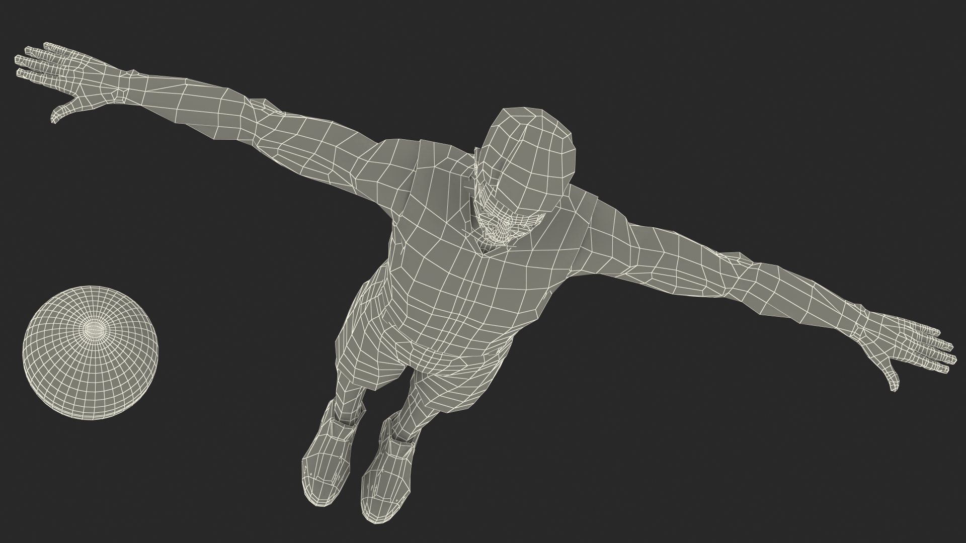 Teenage Boy with Basketball Ball Rigged 3D model