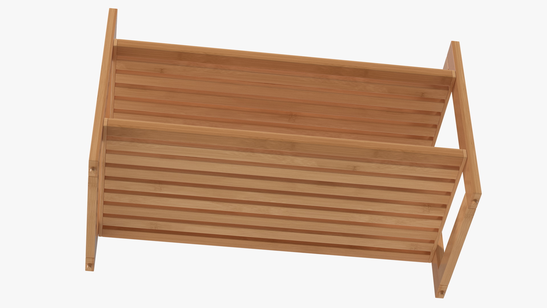 3D Wooden Stackable Shoe Rack