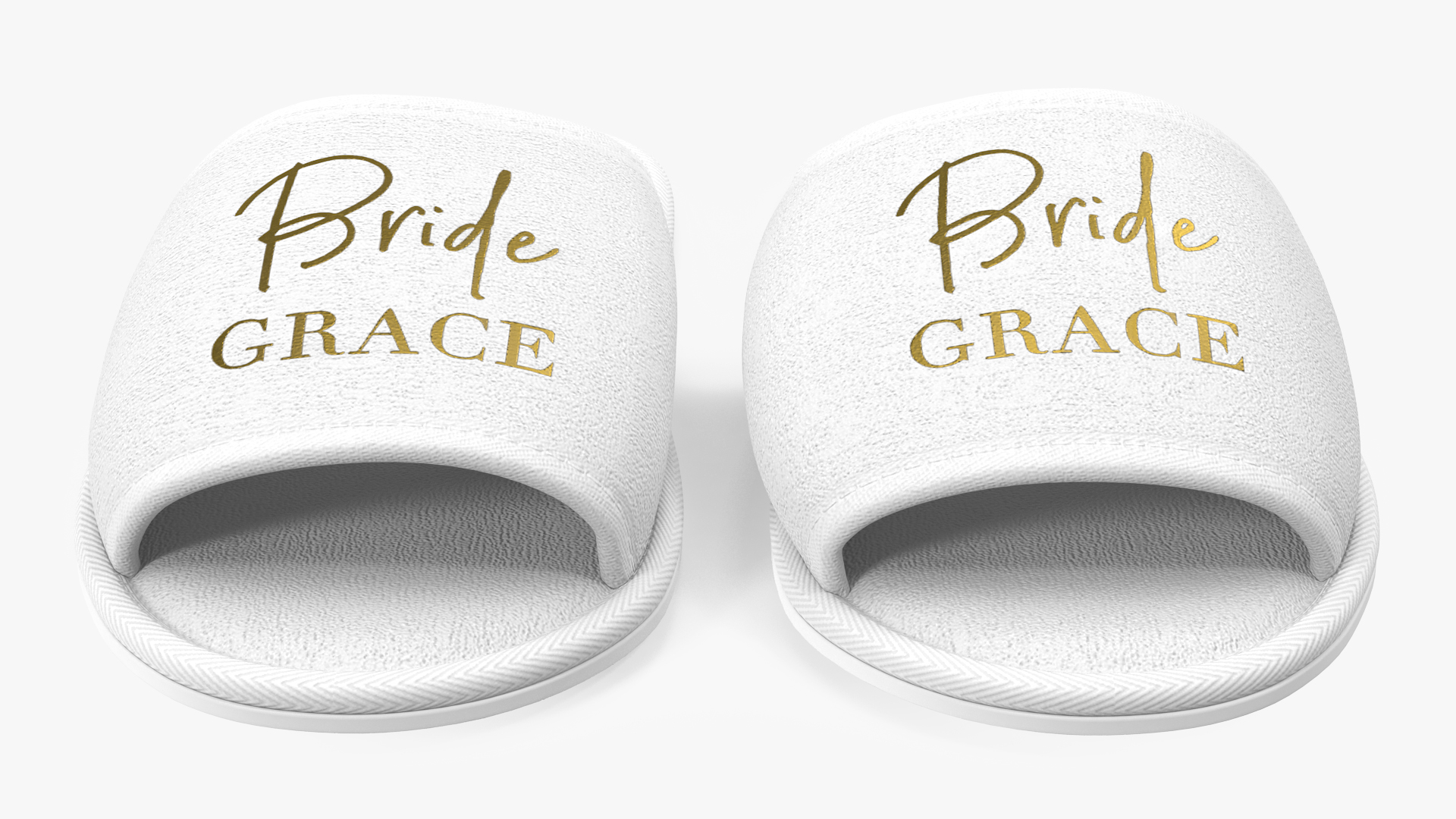 3D Glamour Grace Bride Slippers model